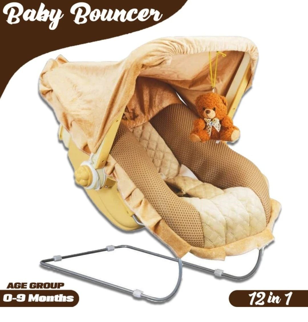 PANDAORIGINALS 12 in 1 Musical Carry Cot/Bouncer