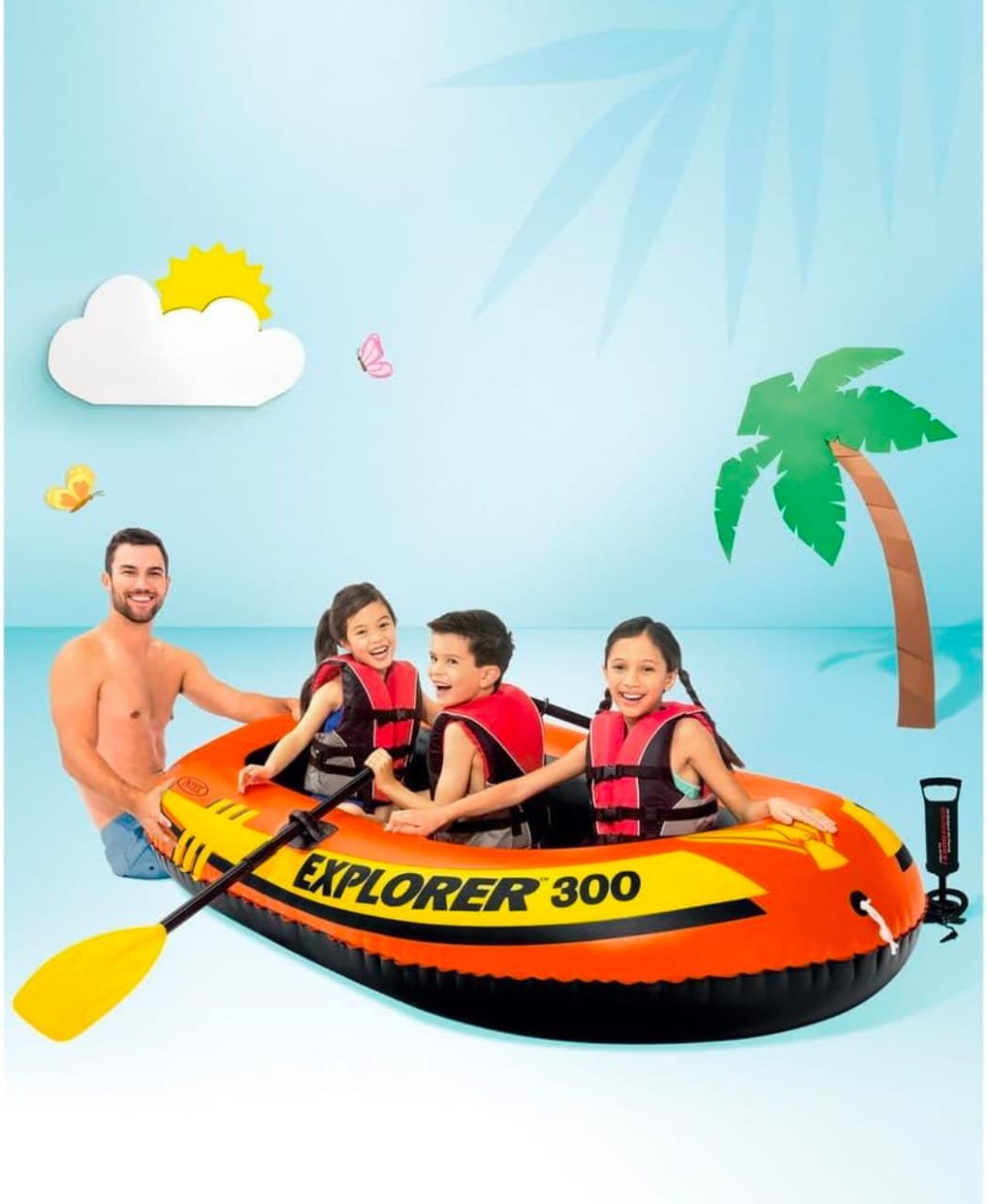 Intex Explorer 300 Boat Set